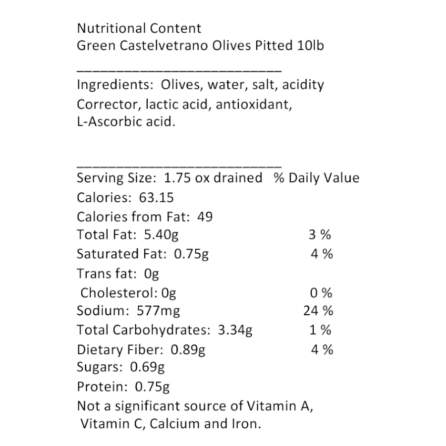 Green Castelvetrano Olives | The Deli At Sassella